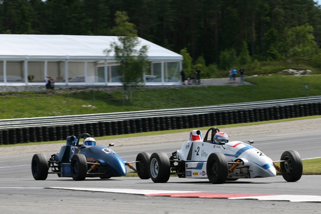 Formel Basic serien er på Rudskogen.
(Foto: Motorsporten.dk)